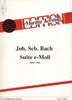 Joh. Seb. Bach "Suite e-Moll; BWV 996, für Gitarre
