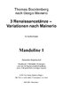 Thomas Bocklenberg "Drei Renaissancetänze Variationen nach Mainerio" Mandoline 1