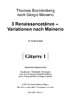 Thomas Bocklenberg "Drei Renaissancetänze Variationen nach Mainerio" Gitarre 1