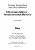 Thomas Bocklenberg "Drei Renaissancetänze Variationen nach Mainerio" Bass