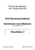 Thomas Bocklenberg "Drei Renaissancetänze Variationen nach Mainerio" Mandoline 2/(Version mit Harfe)